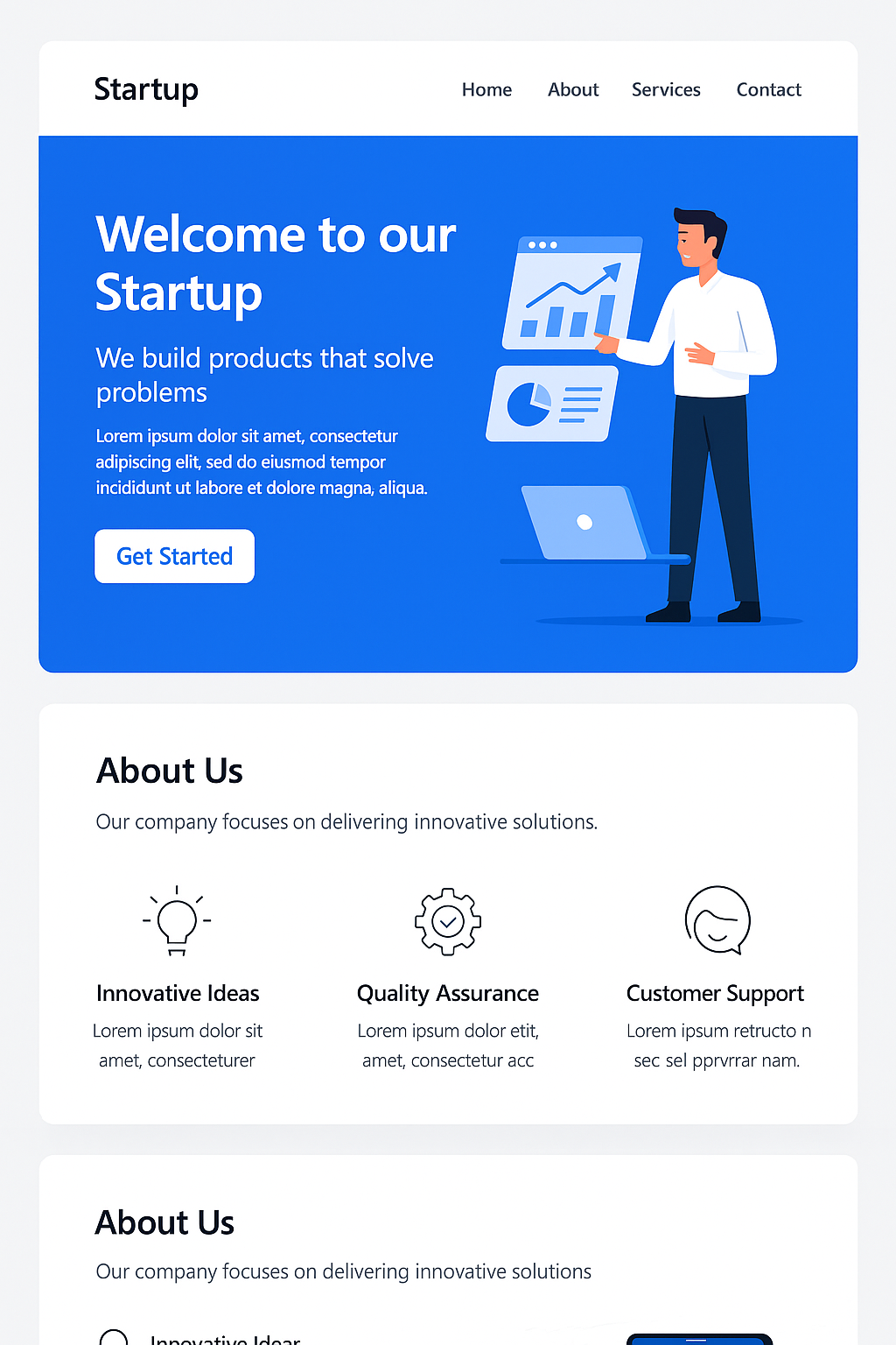 Startup template